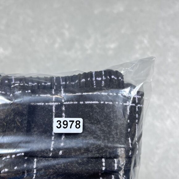 Torrid Pants Womens Size 18 Black White Plaid Flat Wide Crepe Ink Dot Pockets - Picture 10 of 10